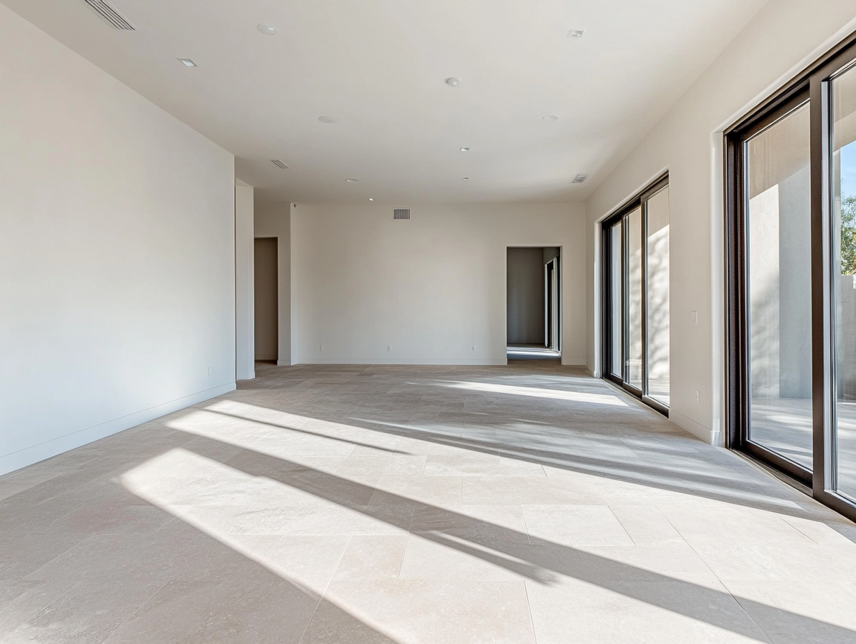 Empty living room before VSI staging Scottsdale